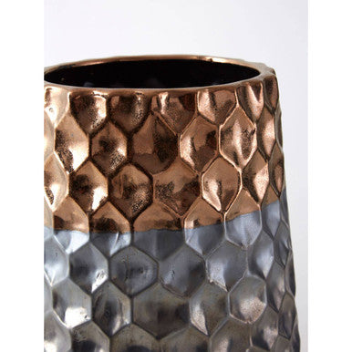 Galaxy Large Ceramic Vase With Metal