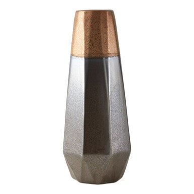 Jet Large Metal Iron Black Contemporary Vase