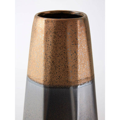 Jet Large Metal Iron Black Contemporary Vase