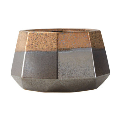 Jet Large Metal Silver Contemporary Planter