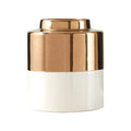 Stellar Small Metal White Vase