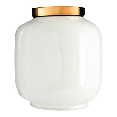 Stellar Metal White Glamorous Vase