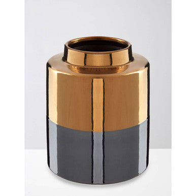 Stellar Dual Tone Small Metal Vase