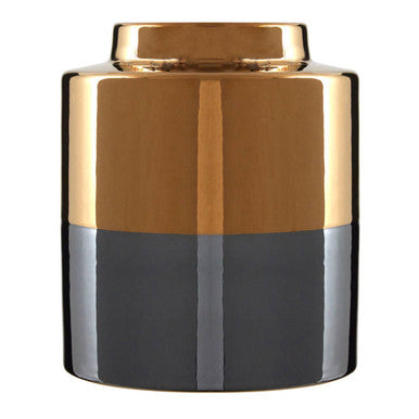 Stellar Dual Tone Small Metal Vase