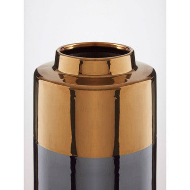 Stellar Dual Tone Small Metal Vase