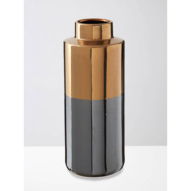 Stellar Grey Large Metal Vase