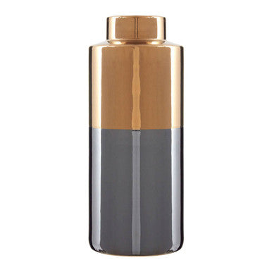 Stellar Grey Large Metal Vase