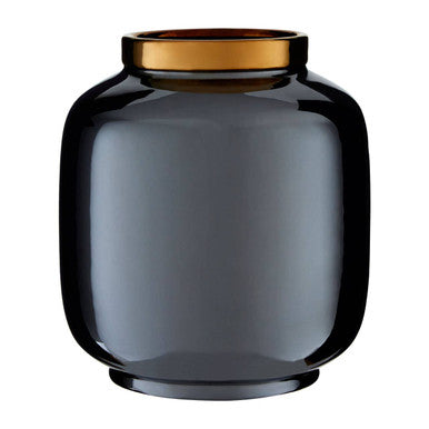 Stellar Black Metal Vase