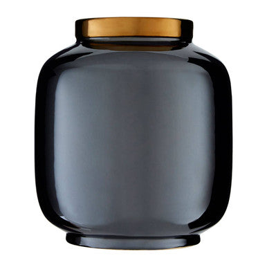 Stellar Black Metal Vase