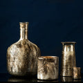 Gaia Antique Metal Glass Vase