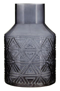 Dakota Dark Grey Glass Vase