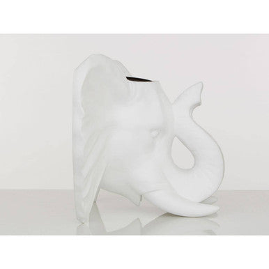 Boho Elephant White Bohemian Planter