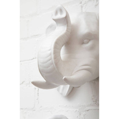 Boho Elephant White Bohemian Planter