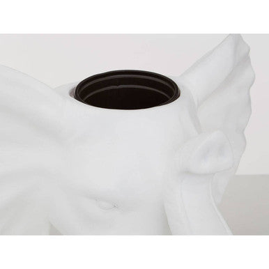 Boho Elephant White Bohemian Planter