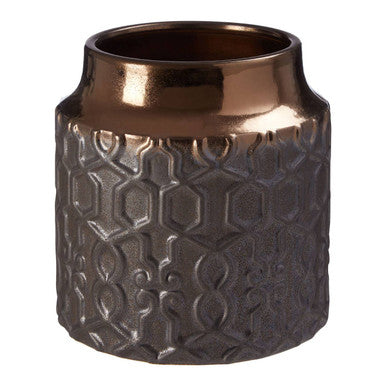 Zircon Large Ceramic Grey Modern Planter