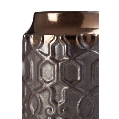 Zircon Large Ceramic Grey Modern Planter