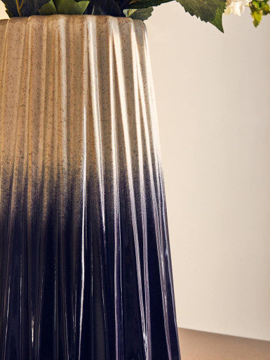 Azul Small Ombre Vase In Blue