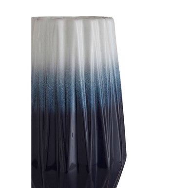 Azul Small Ombre Vase In Blue