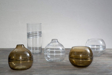 Optik Small Glass Contemporary Vase
