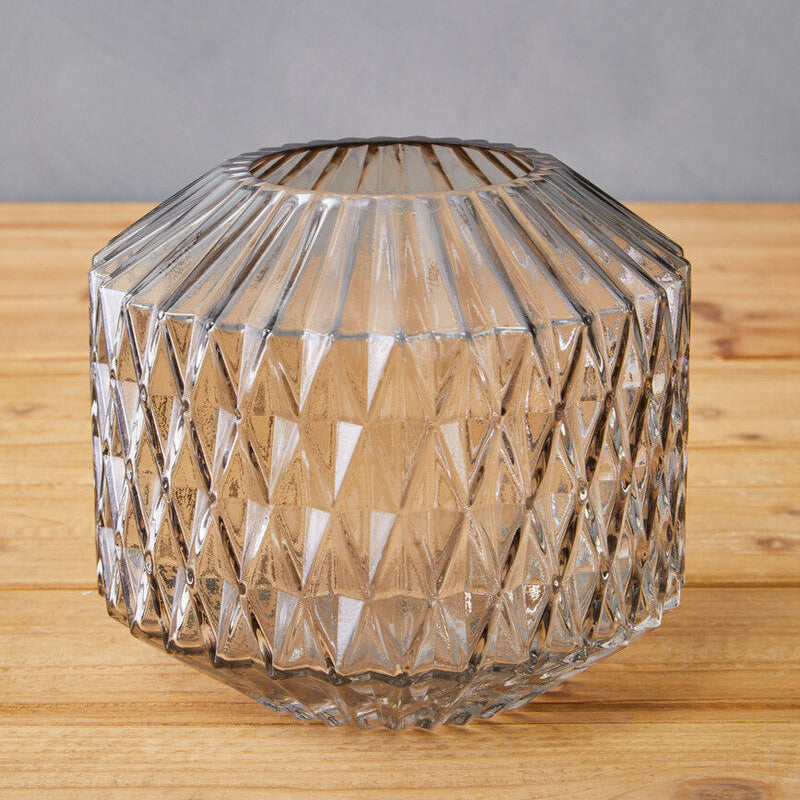 Brice Small Grey Glass Vase