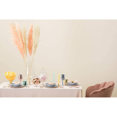 Ambra Clear Glass Fluted Vase