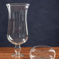 Ambra Clear Glass Fluted Vase