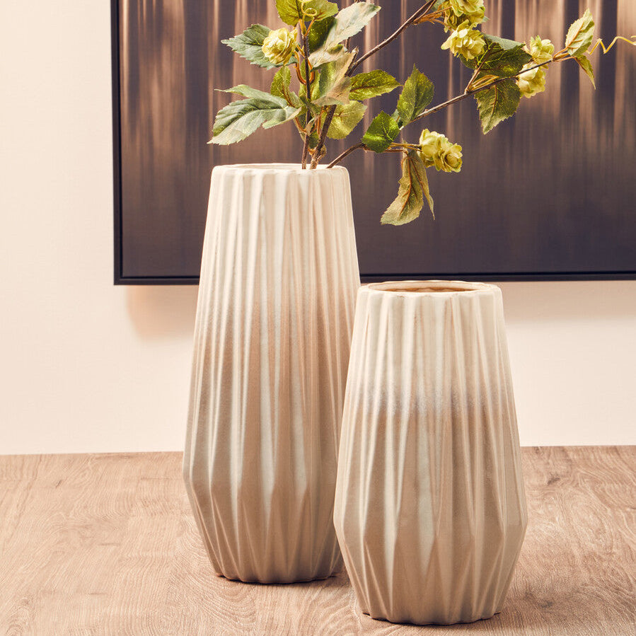 Azul Small Ombre Vase In Grey