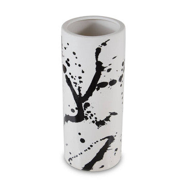 Sorrell Small Black & White Ceramic Vase