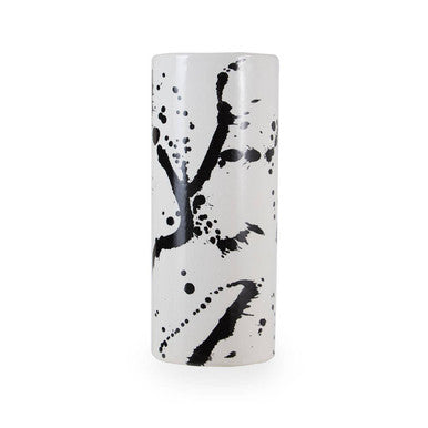 Sorrell Small Black & White Ceramic Vase
