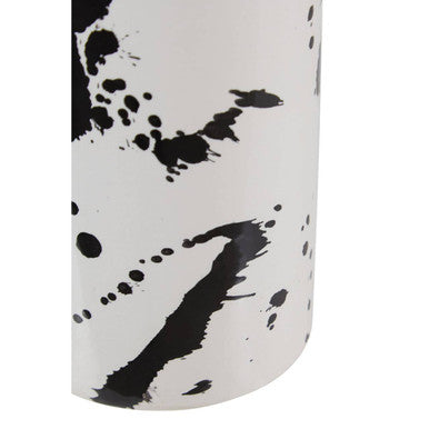 Sorrell Small Black & White Ceramic Vase
