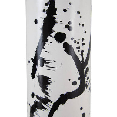 Sorrell Small Black & White Ceramic Vase