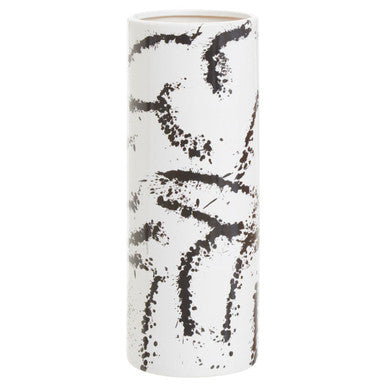 Sorrell Large Black & White Ceramic Vase