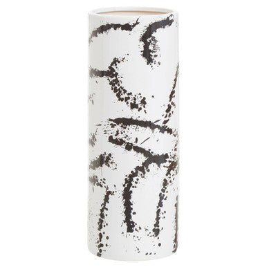 Sorrell Large Black & White Ceramic Vase