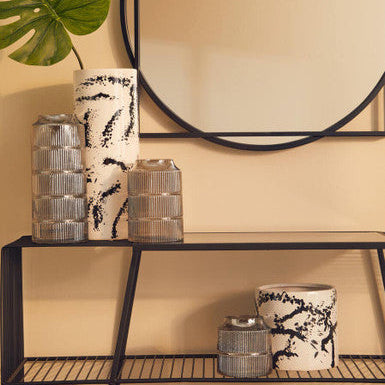Sorrell Large Black & White Ceramic Vase