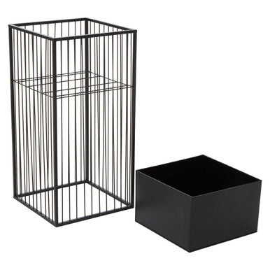 Alden Floor Standing Iron Black Planter
