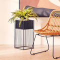 Alden Floor Standing Iron Black Planter