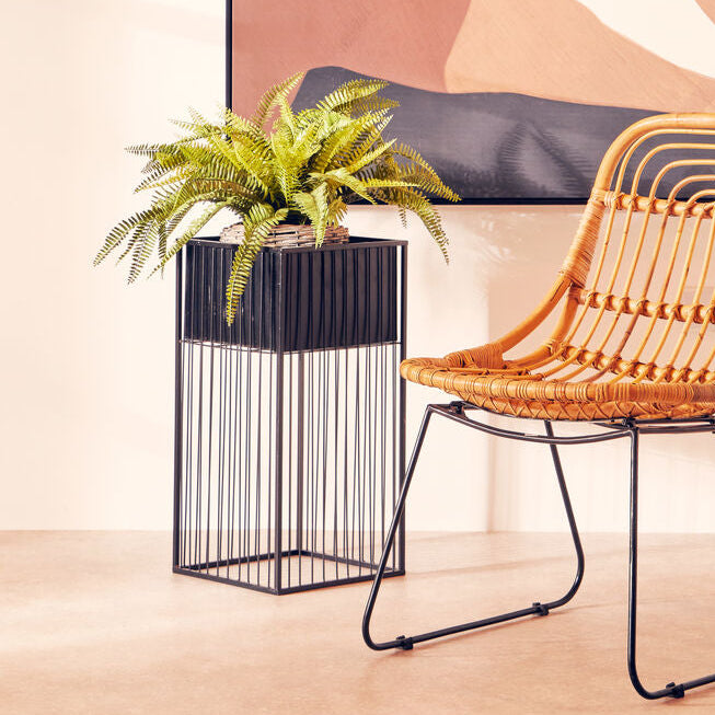 Alden Floor Standing Iron Black Planter