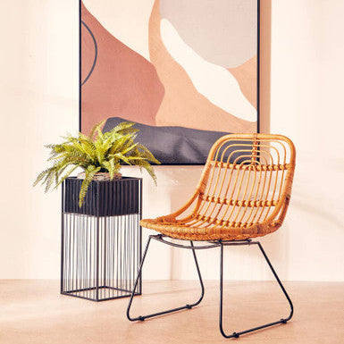 Alden Floor Standing Iron Black Planter