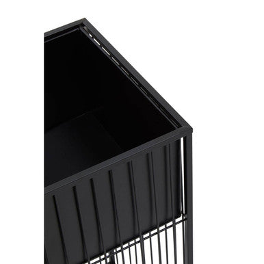 Alden Floor Standing Iron Black Planter