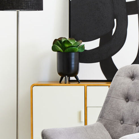 Alina Black Vase