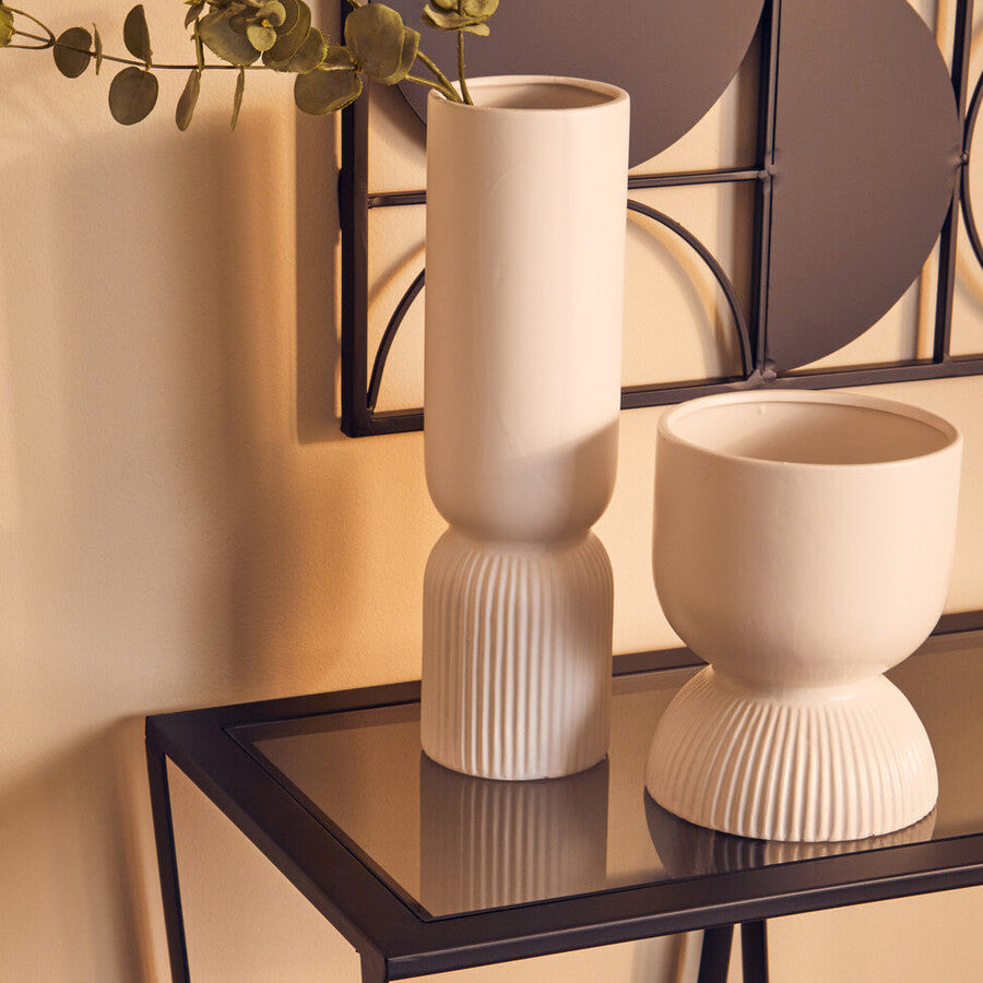 Fia White Vase