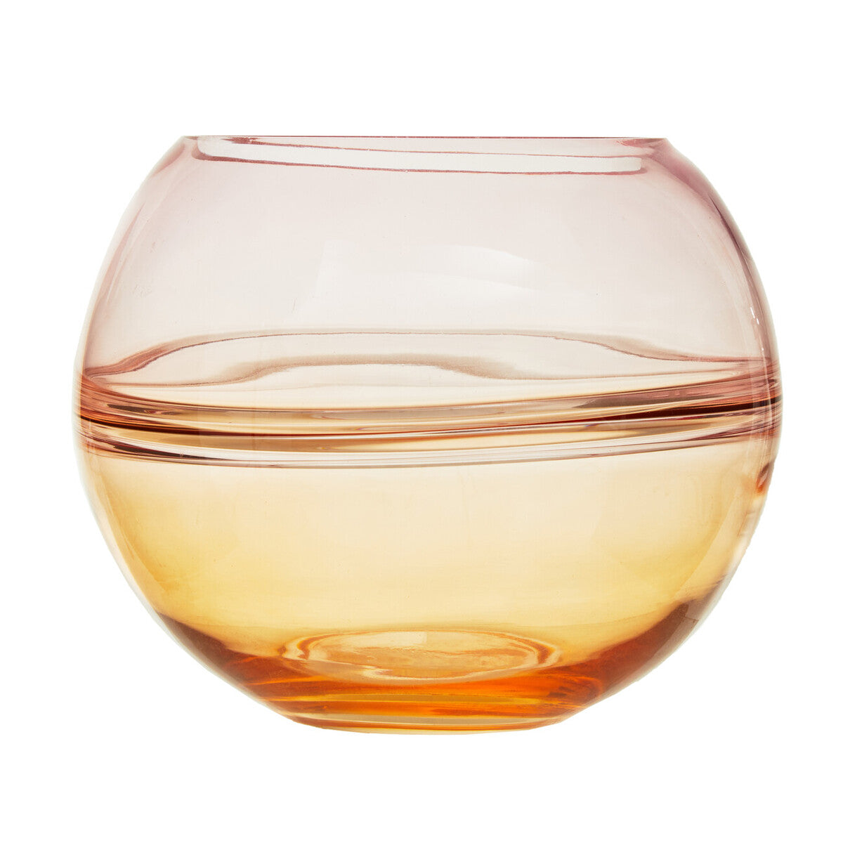 Optik Round Glass Contemporary Vase