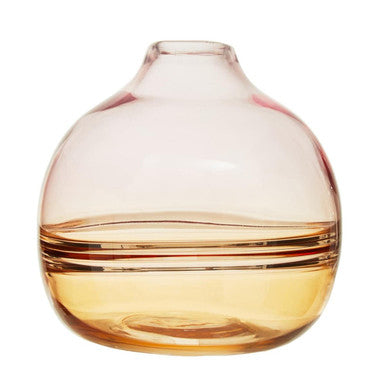 Optik Bottle Glass Natural Contemporary Vase