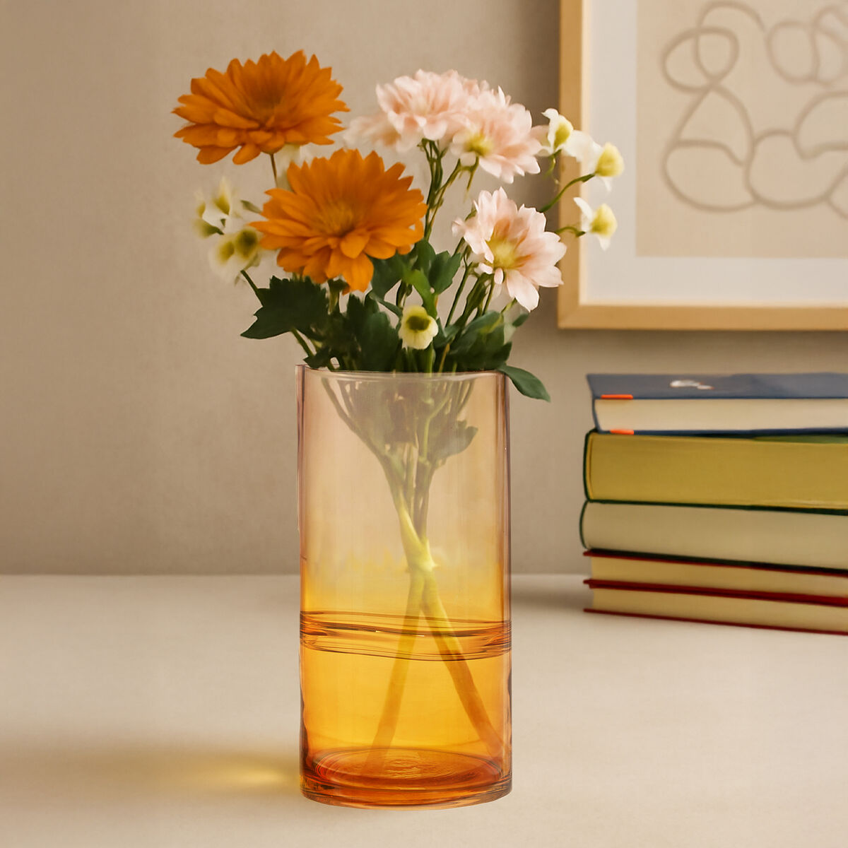 Optik Glass Contemporary Vase