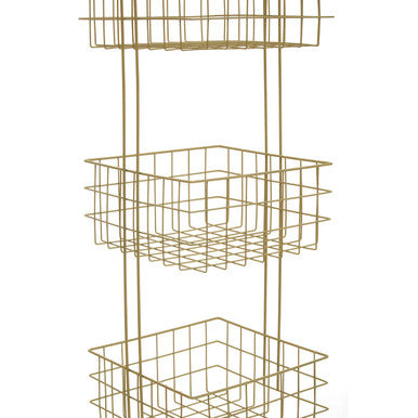 Kirby Three Tier Gold Storage Caddy