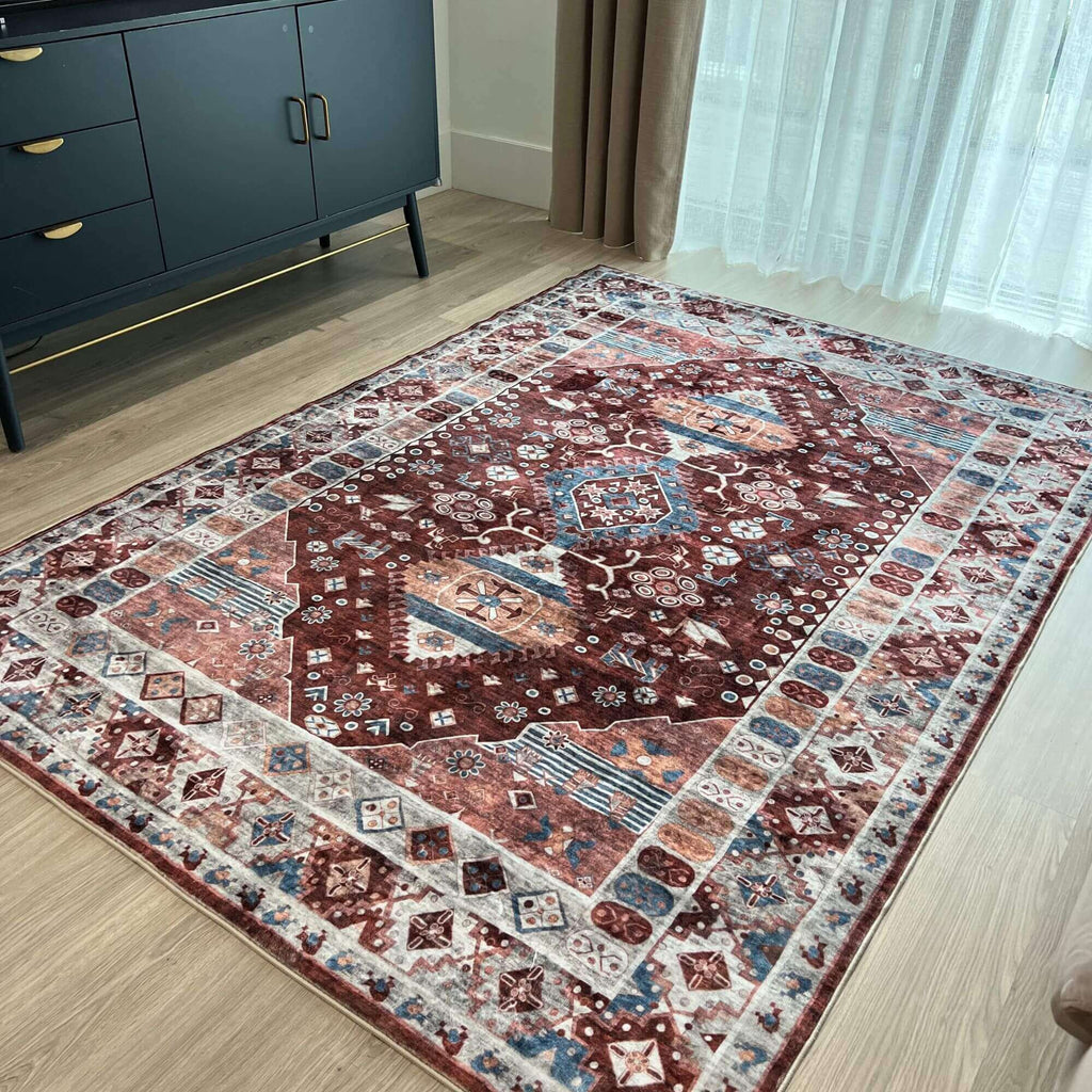 Madar Vintage Washable Cream Rug