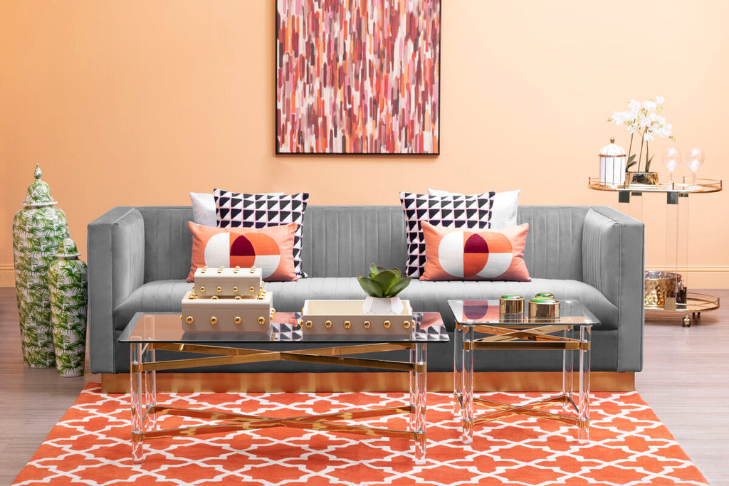 3 Seat Grey Sofa, Opal