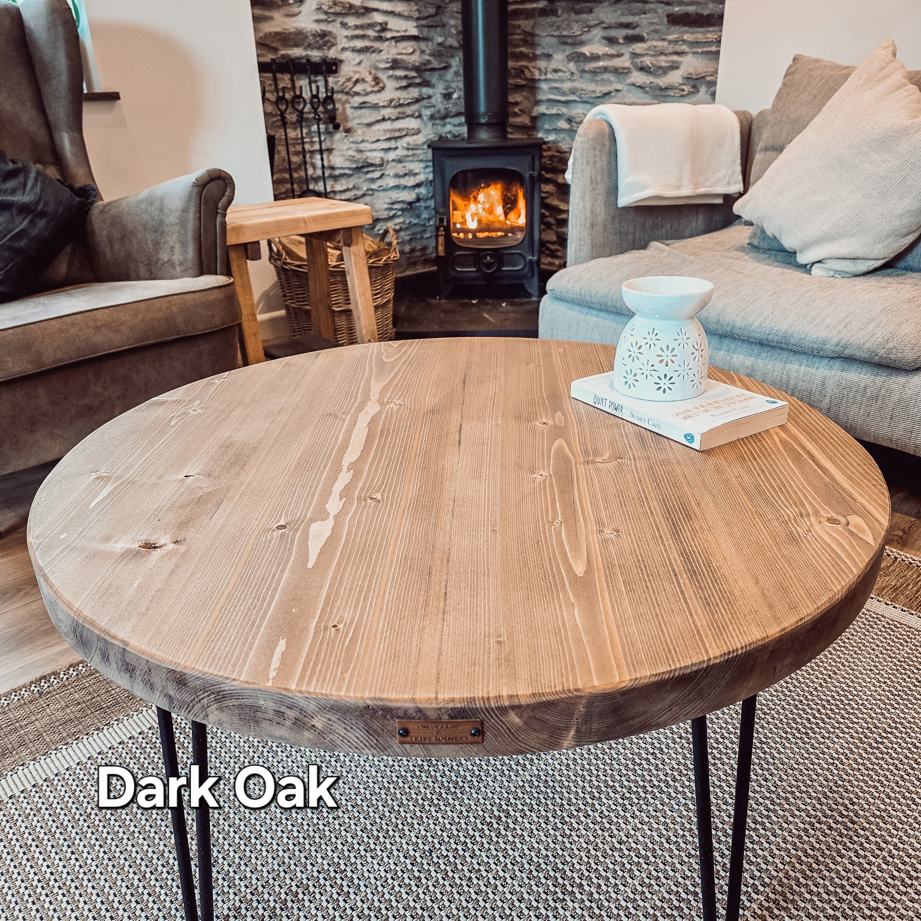 DALVA Walnut Round Coffee Table