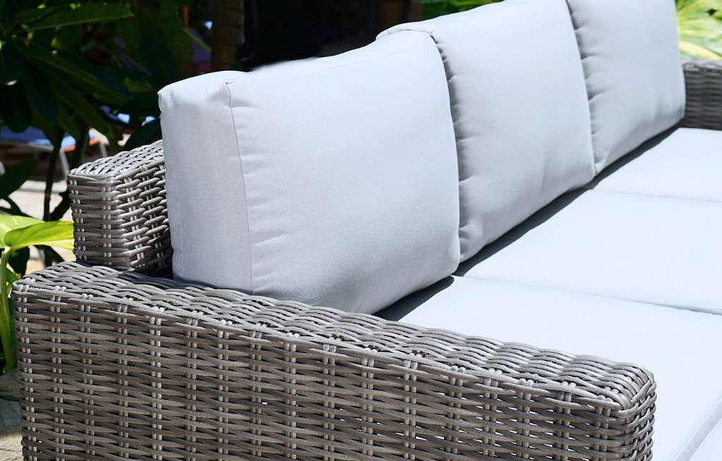 Marbella Grey 5 Seat Chaise Garden Sofa & Armchair Lounge Set