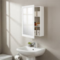 Port Mirrored Wall Cabinet With 2 Inner Shelves